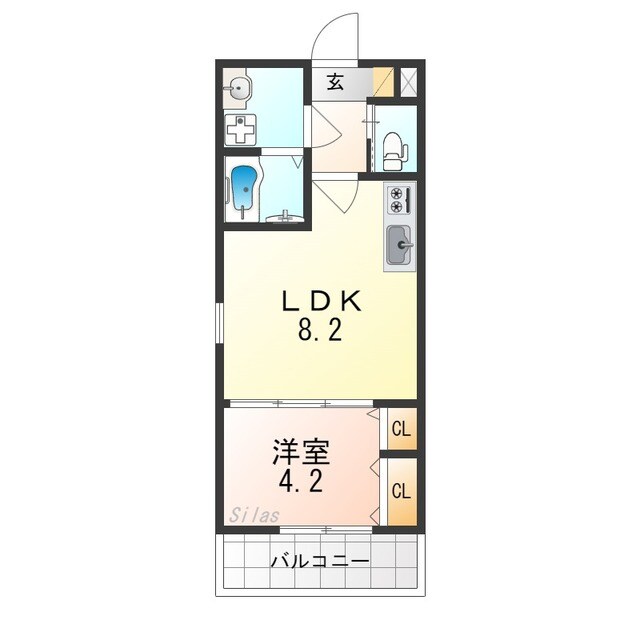 プライムコート伏見醍醐の物件間取画像