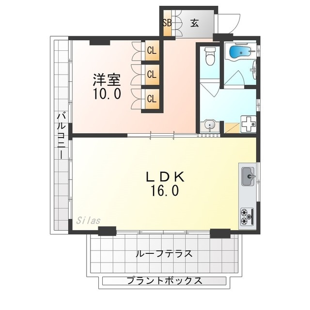 アーバネックス三条の物件間取画像