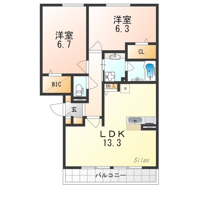 サトリーノの物件間取画像