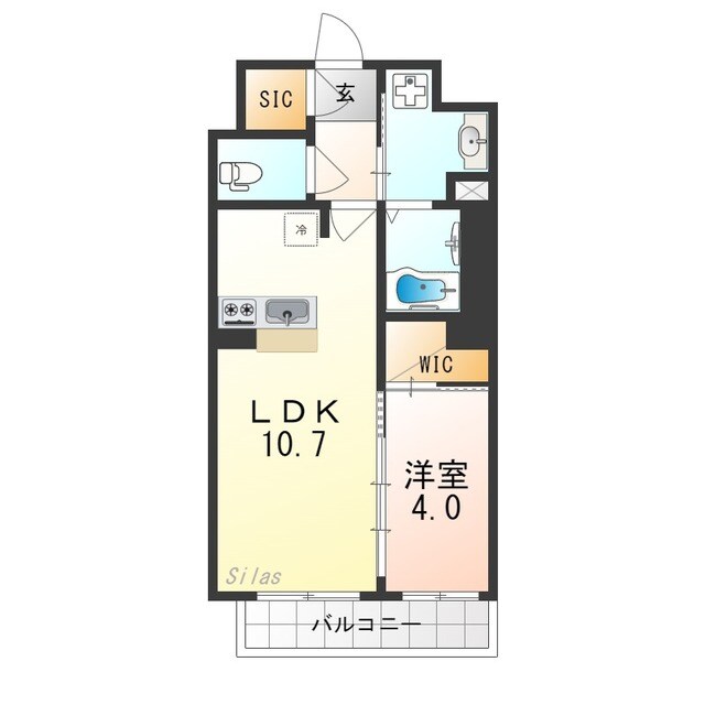 ソルテラス京都東寺ＨＯＭＡＲＥの物件間取画像