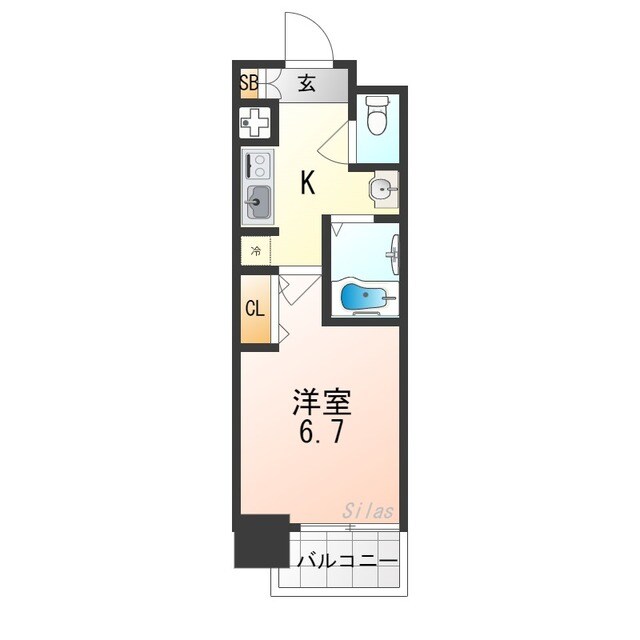 プレサンス京都二条城前　風雅の物件間取画像
