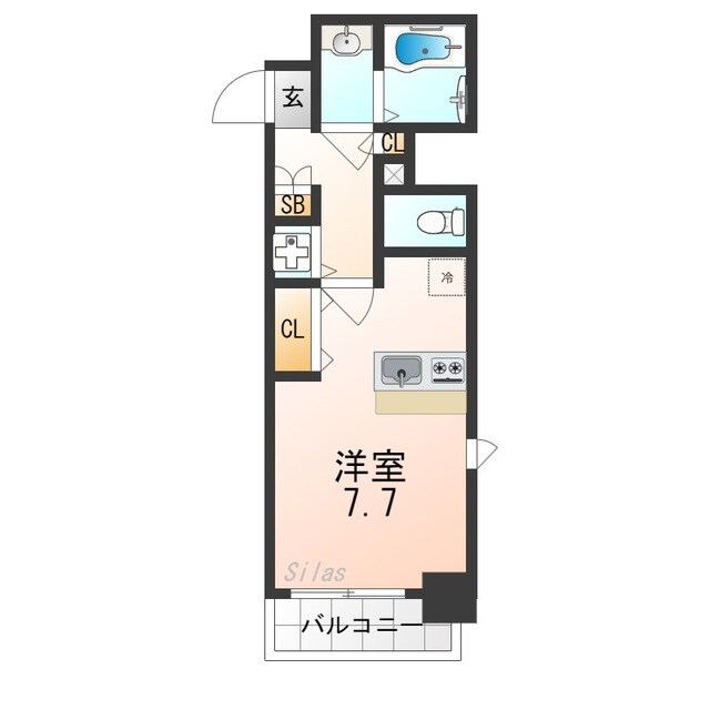 プレサンス京都四条堀川の物件間取画像