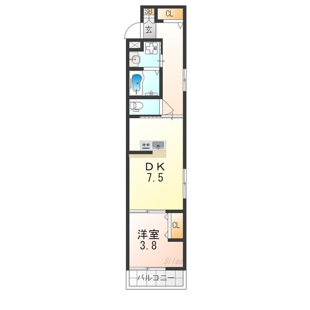 フォーリアライズ京都東寺の物件間取画像