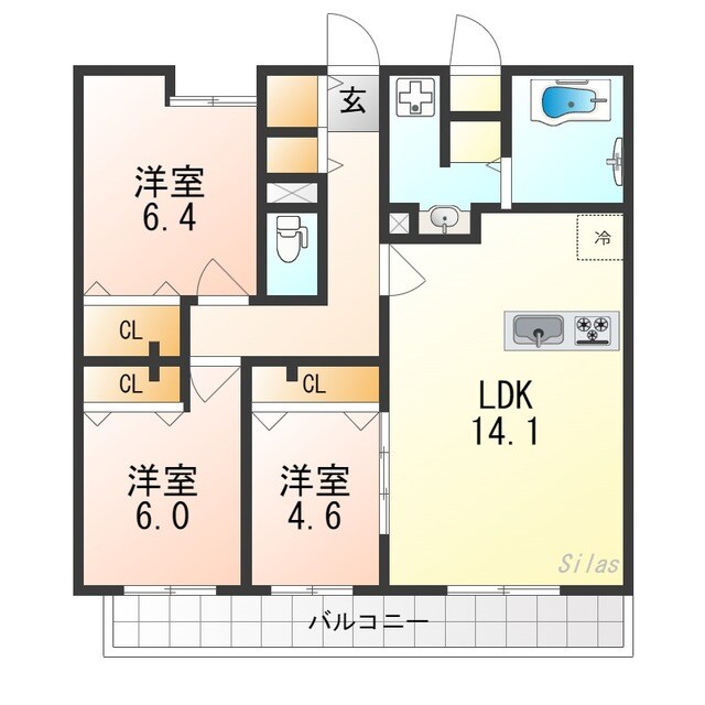 KYOTO　HILLS　奥之院の物件間取画像