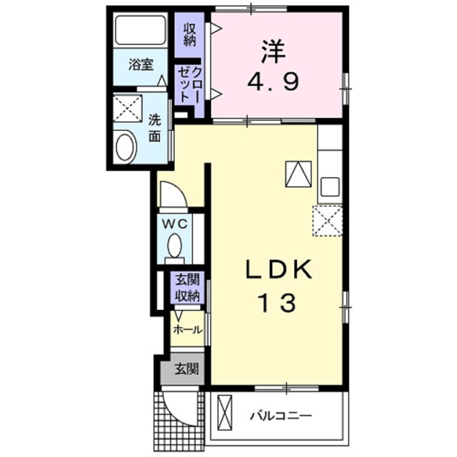 桂東アパートの物件間取画像