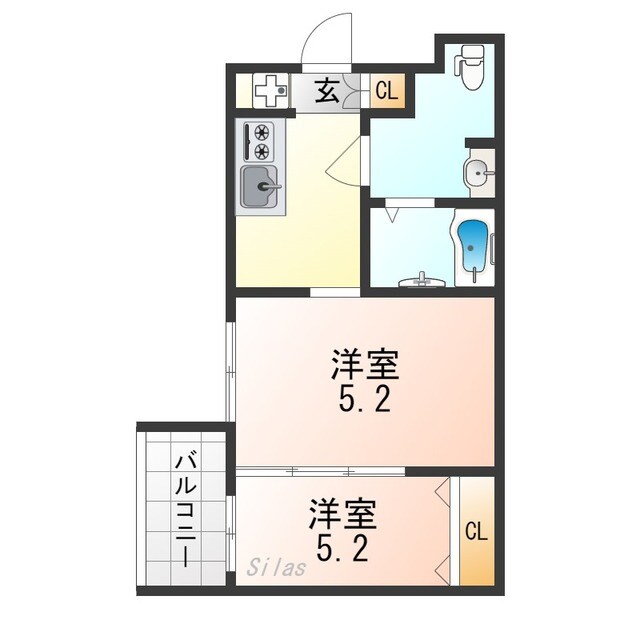 MJC京都西大路の物件間取画像