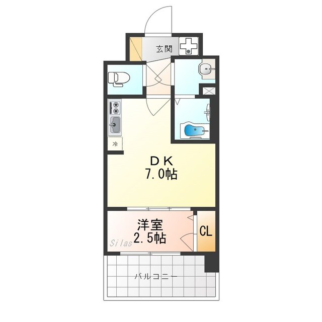 ソルテラス京都勧進橋パークサイドの物件間取画像