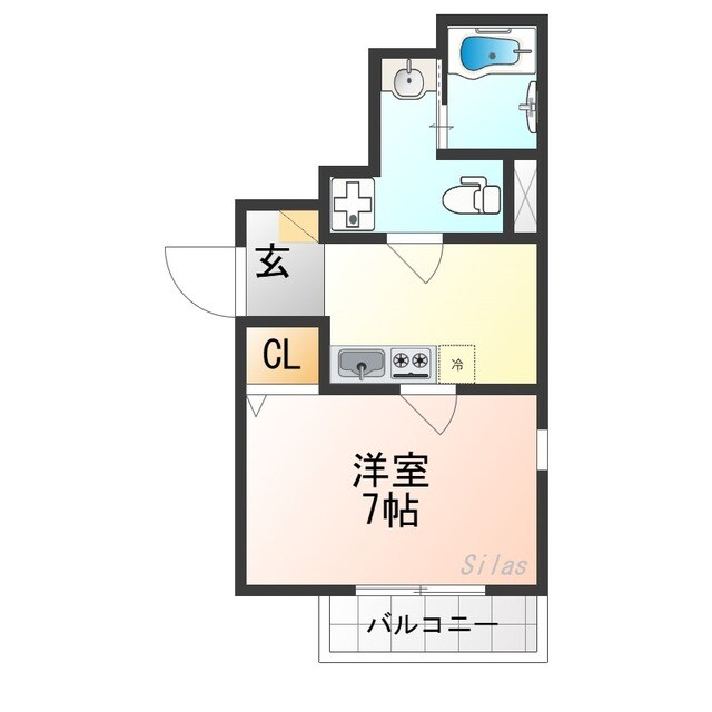 Colts一乗寺の物件間取画像