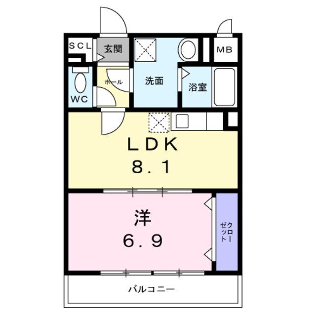 SUNの物件間取画像