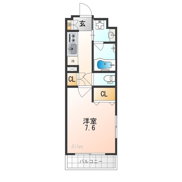 ベラジオ雅び北野白梅町駅前の物件間取画像