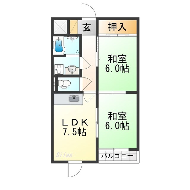 エスパシオ石田の物件間取画像