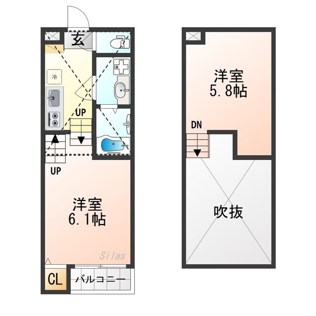 ハーモニーテラス小栗栖森本町の物件間取画像