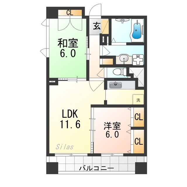 メゾン油小路の物件間取画像