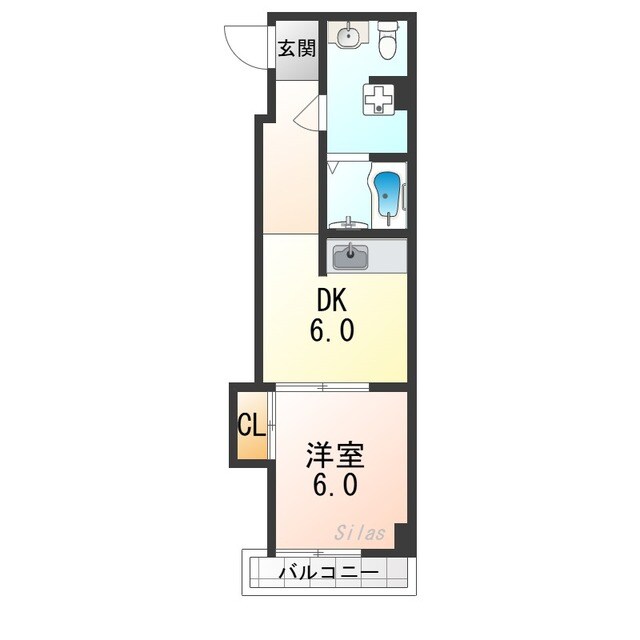 ヴィラ太秦の物件間取画像