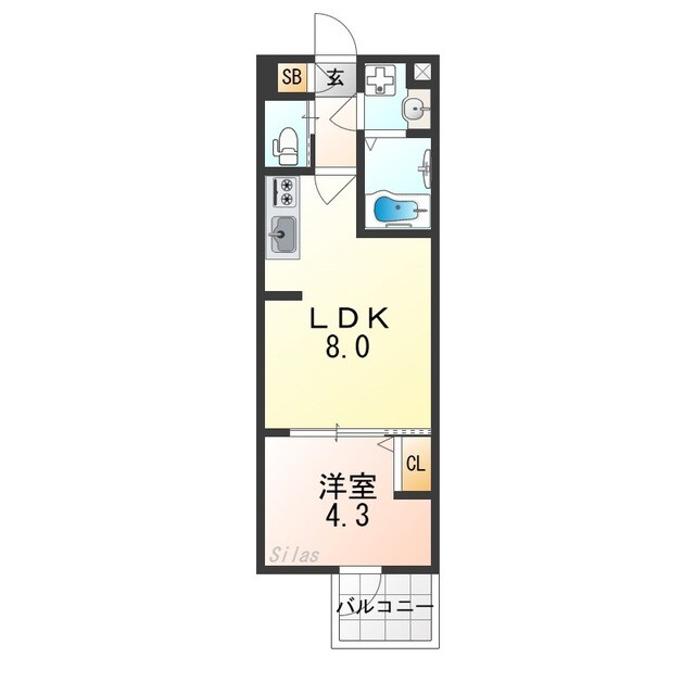 H-maison平野Southの物件間取画像