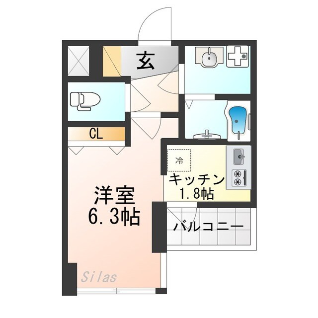 アドバンス京都レイズの物件間取画像
