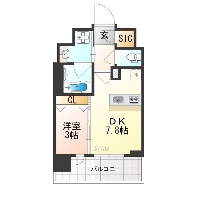 ベラジオ雅び西大路七条の物件間取画像