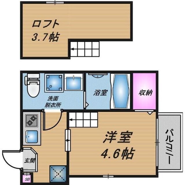 フリーデン円町の物件間取画像