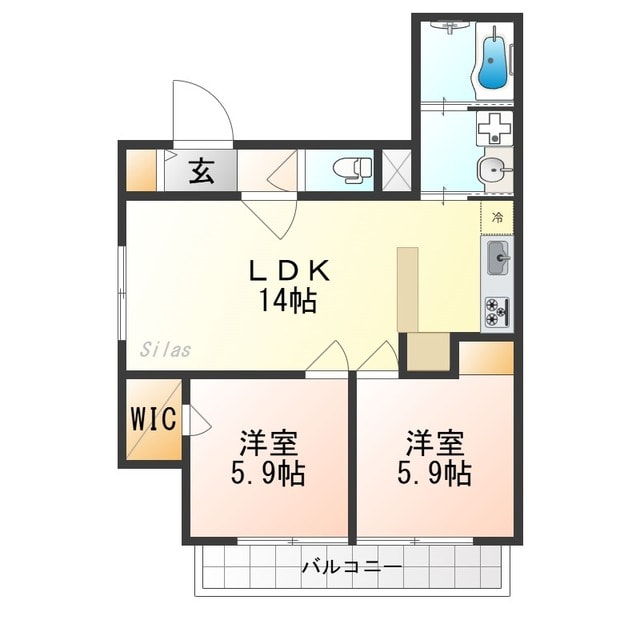 京都グランデ六番館の物件間取画像