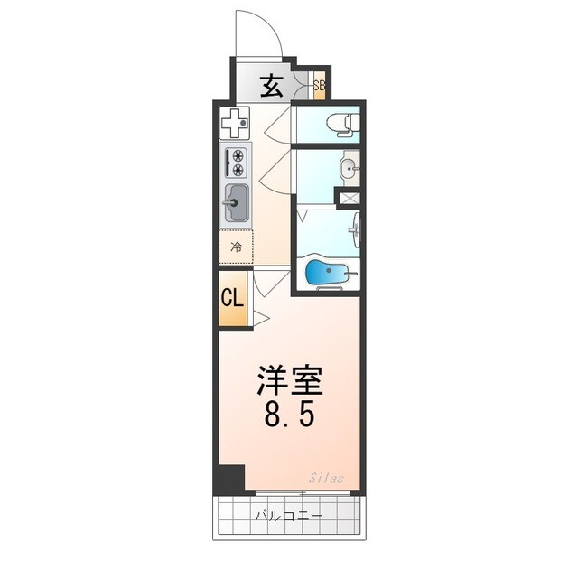 ソルクレストタップ伏見の物件間取画像