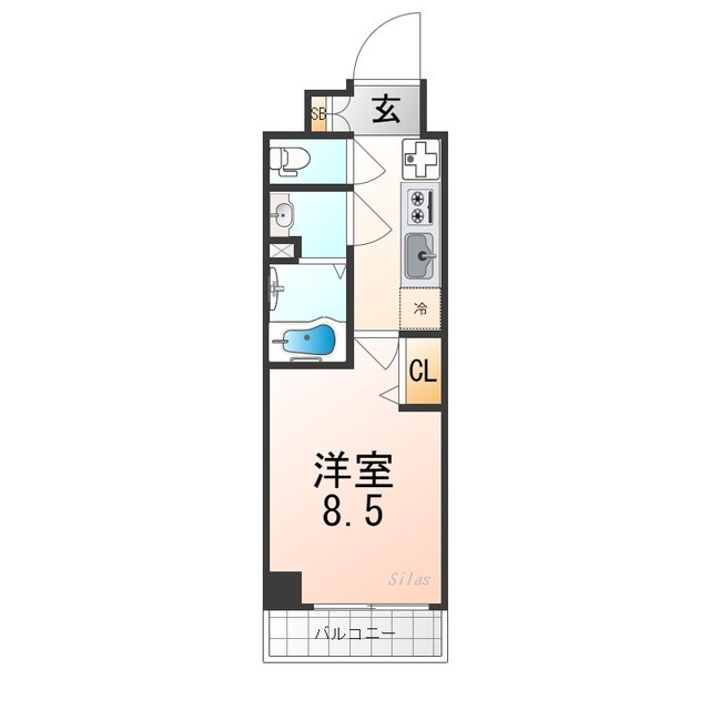 ソルクレストタップ伏見の物件間取画像