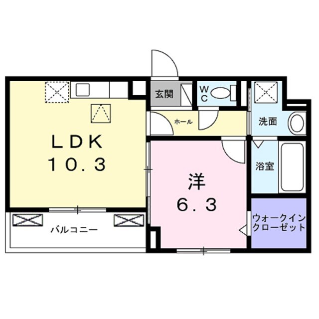 glanz CLKⅡの物件間取画像