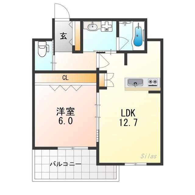 プランドール大宮の物件間取画像