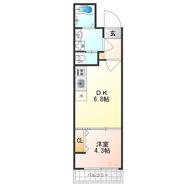 ARCA山科の物件間取画像