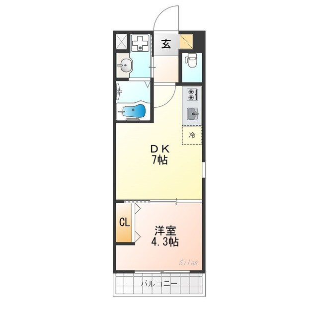 ARCA山科の物件間取画像