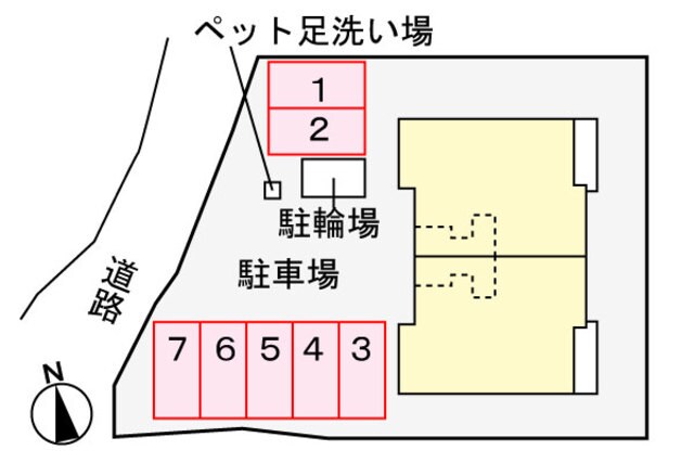 ウエストメゾンクワトロの物件外観写真