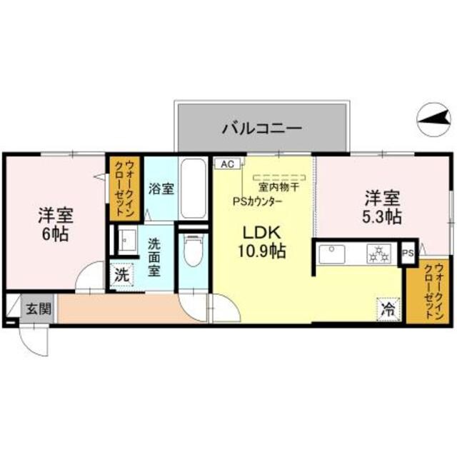 ルーセント伏見稲荷の物件間取画像