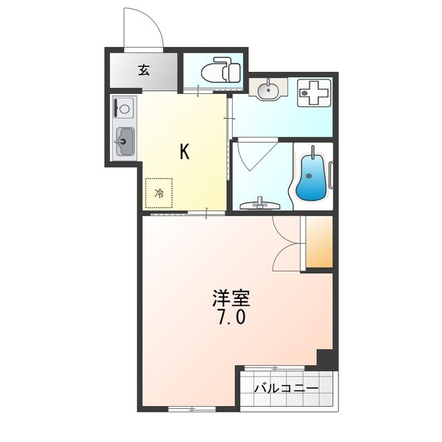 サンモールコート九条の物件間取画像