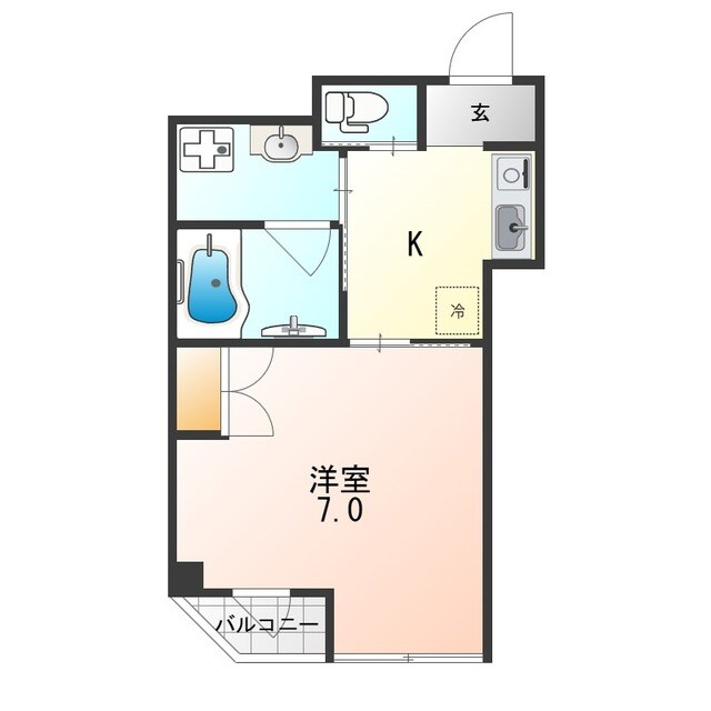 サンモールコート九条の物件間取画像