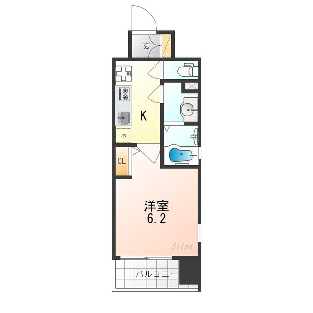 エステムコート京都祥邸（キョウトキザシティ）の物件間取画像