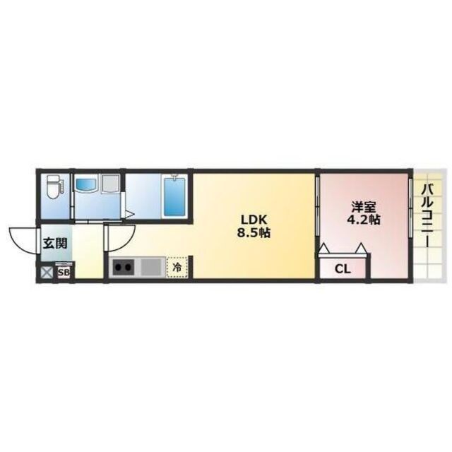 ALEGRIA大津の物件間取画像
