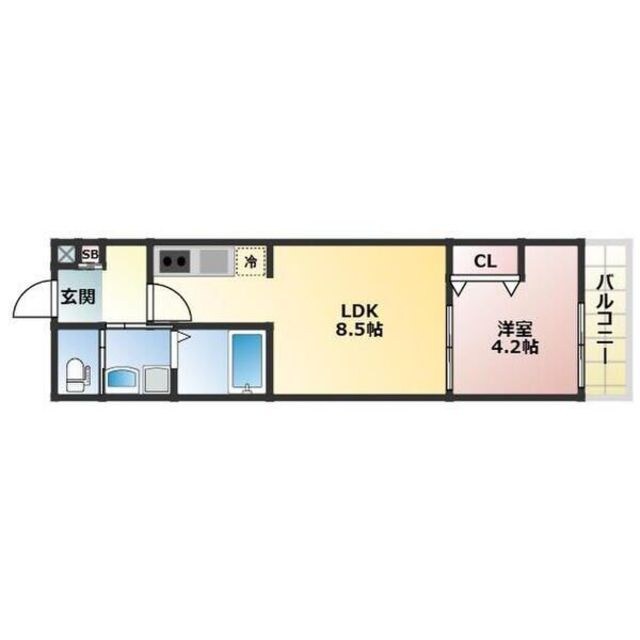 ALEGRIA大津の物件間取画像