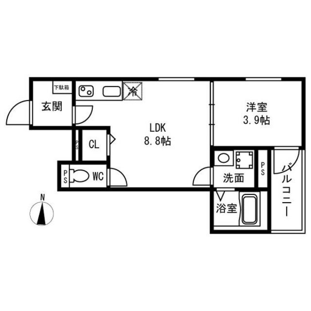 F asecia  Canaleの物件間取画像