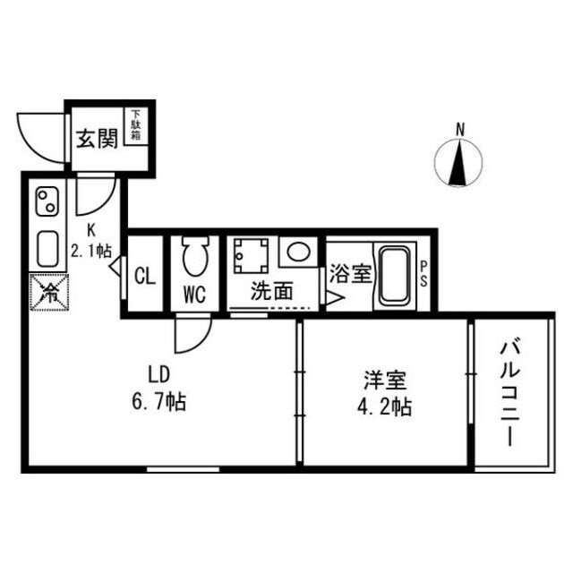 F asecia  Canaleの物件間取画像