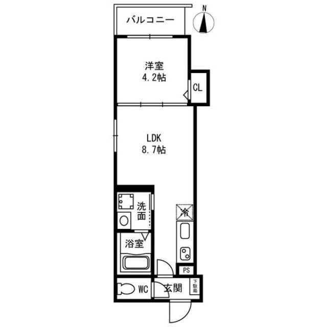 F asecia  Canaleの物件間取画像