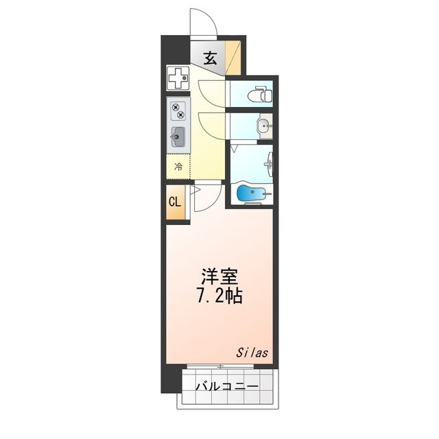 エステムコート京都二条の物件間取画像