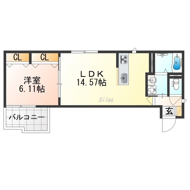 Side西ノ京の物件間取画像