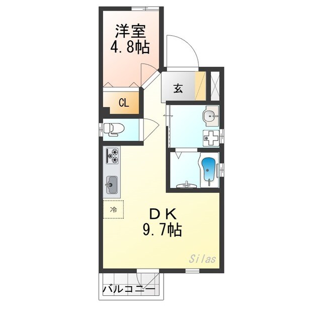 京都セレーナ2号館の物件間取画像