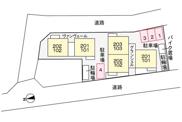 グランシェルの物件外観写真