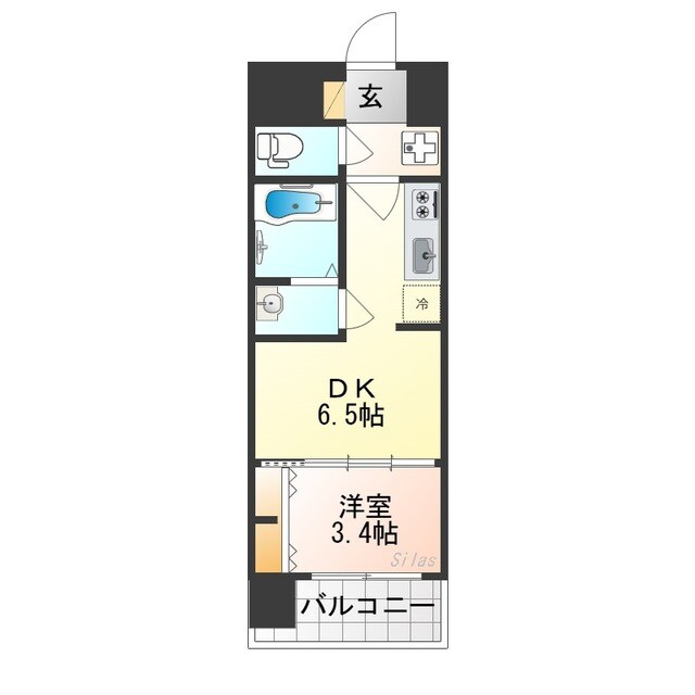 プレサンス十条凛華の物件間取画像