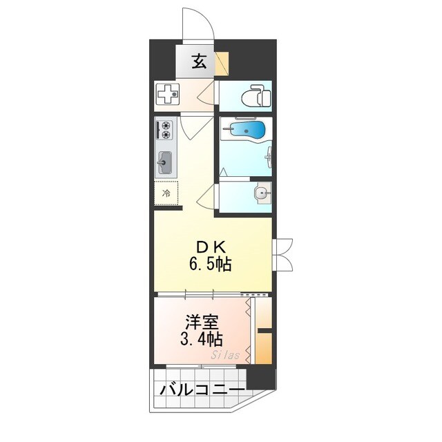 プレサンス十条凛華の物件間取画像