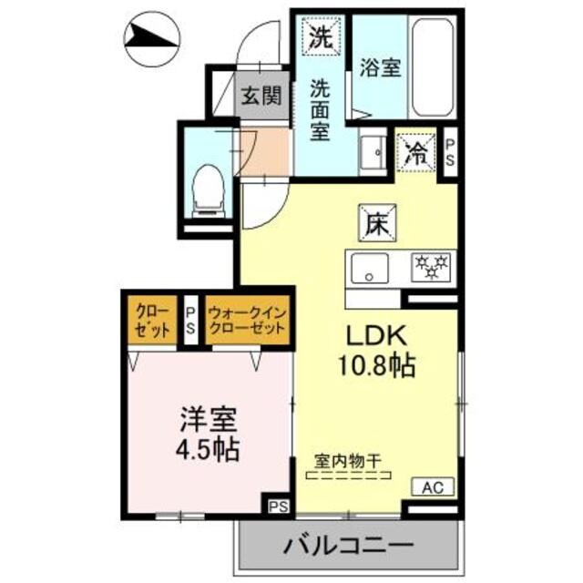 キャッスルヴュー山口の物件間取画像
