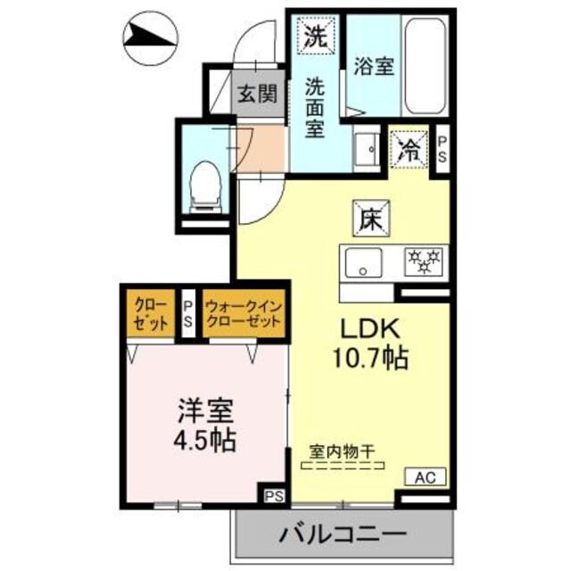 キャッスルヴュー山口の物件間取画像