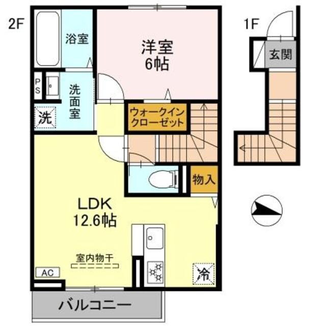 キャッスルヴュー山口の物件間取画像