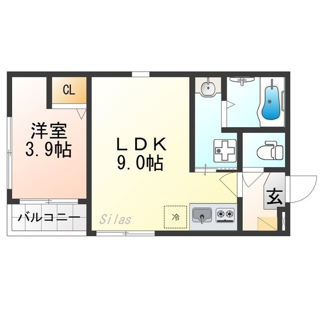 S＆L花園の物件間取画像