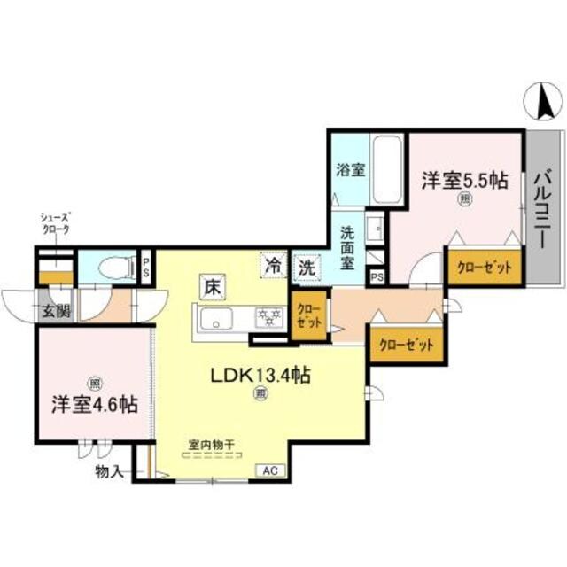 D-ROOM Sagarimatsuの物件間取画像